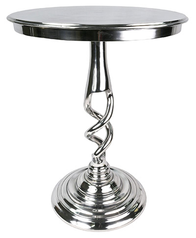 Aluminium Twisted Base Round Top Table